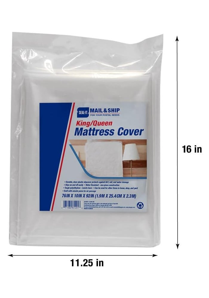 Seal-It Mail and Ship King/Queen Mattress Cover for Moving & Storage - 76" x 10" x 92" - Image 3
